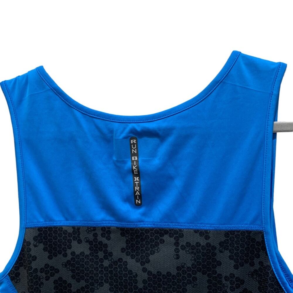 RBX performance tank bike top blue with black printed pattern insert small - Picture 3 of 7